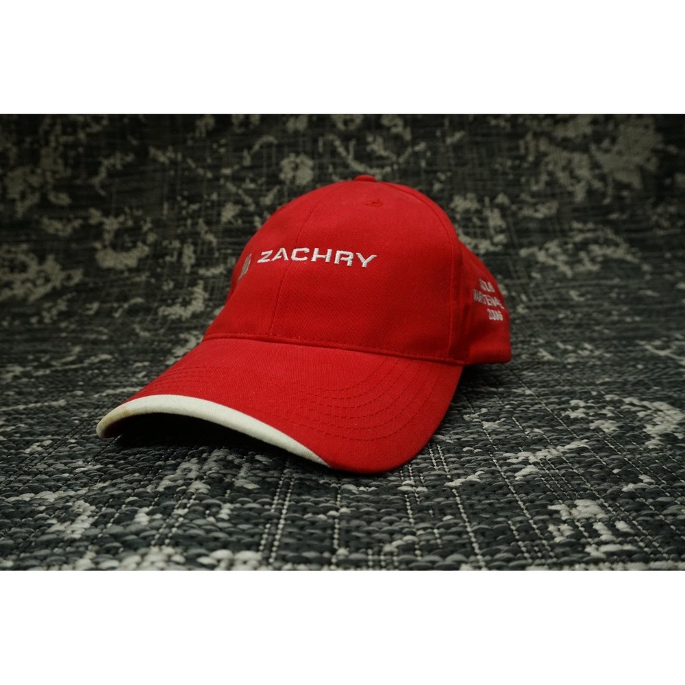 GODSPEED Style Zachry NASCAR Garage Strapback Hat Red Embroidered TATUM 2006
